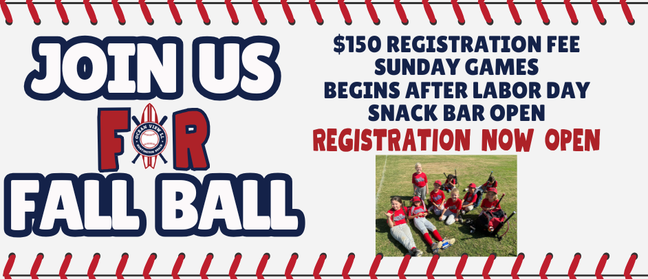 Fall ball Registration Open